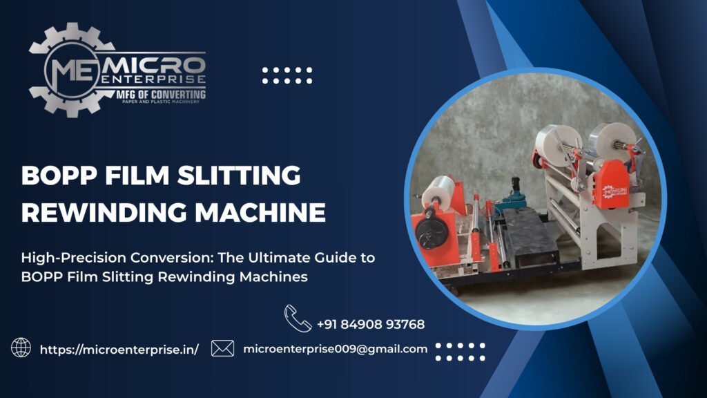 BOPP Film Slitting Rewinder Machine Manufacturer