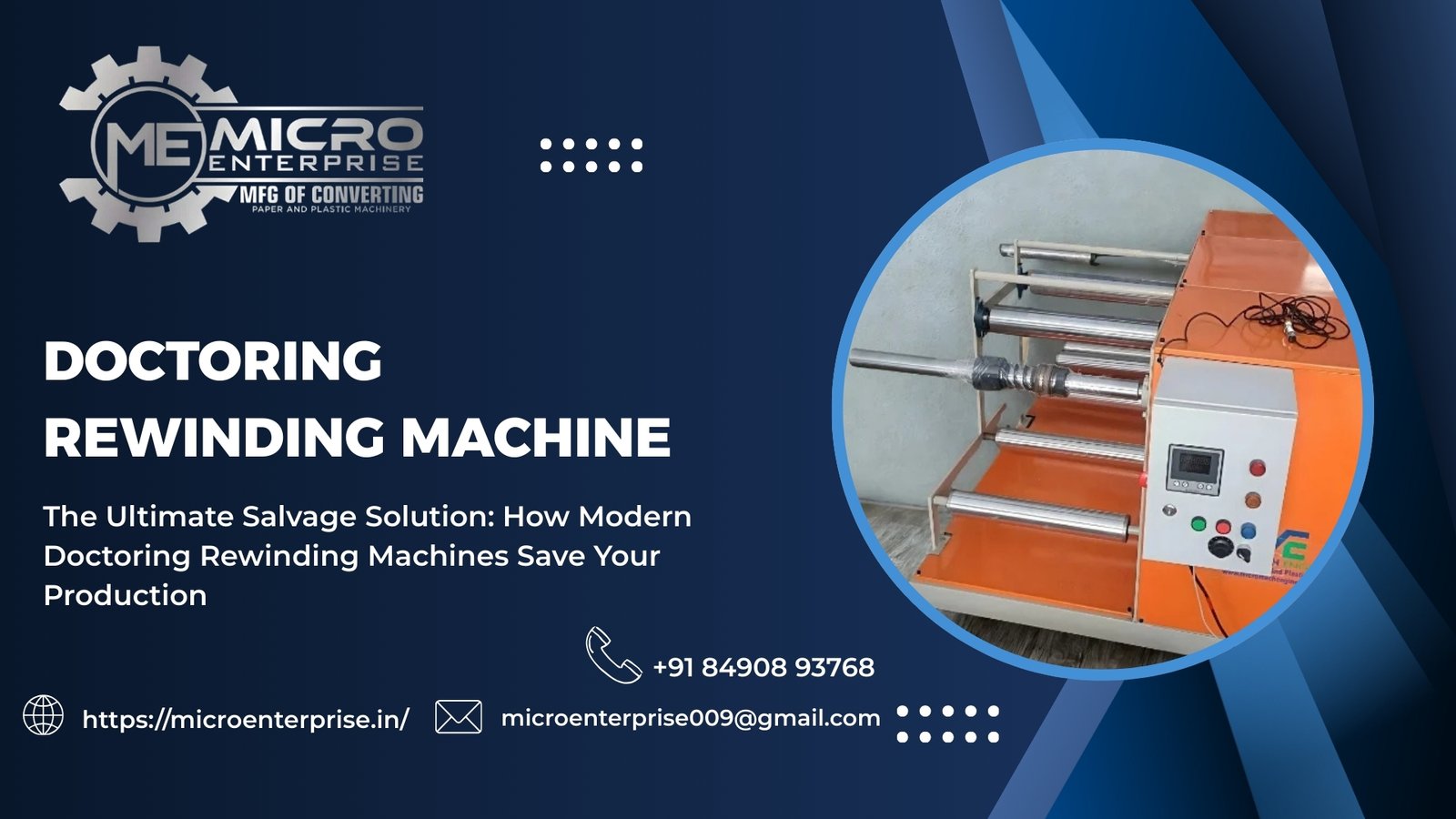 Doctoring Rewinding Machine supplier